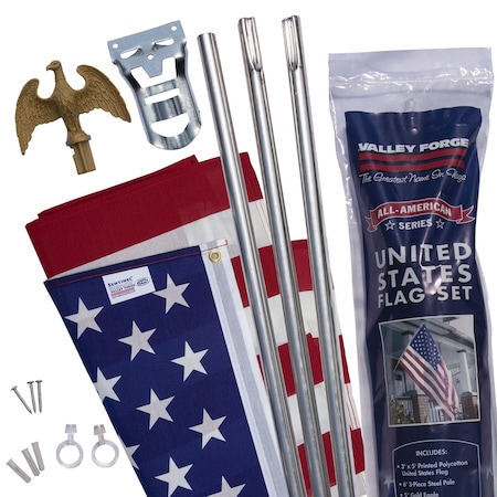 Valley Forge Valley Forge American Flag Kit 36 in. H X 60 in. W AA-US1-1